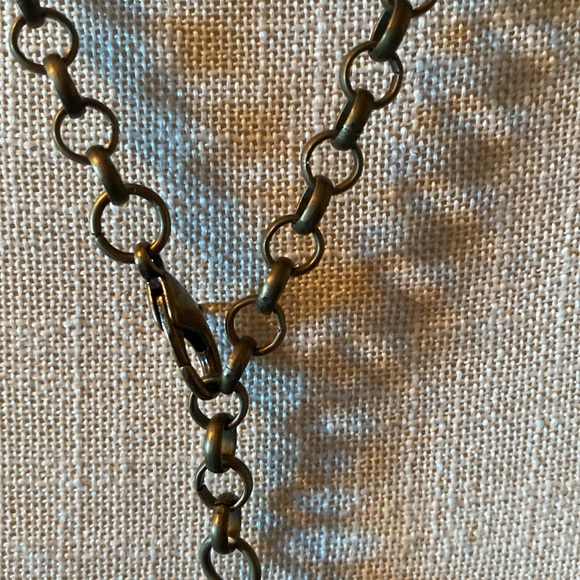 Art by Amy BNNU necklace with ruby colored large slab as pendant. - Picture 3 of 3